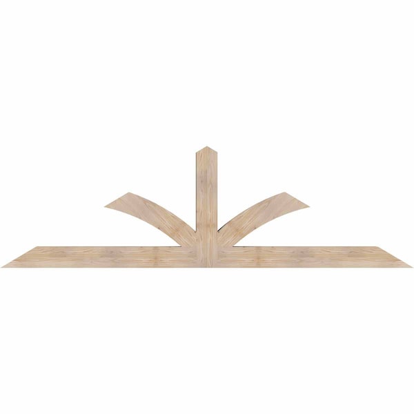Ekena Millwork Richland Smooth Timber Gable Bracket, Douglas Fir, 108"W x 31 1/2"H x 5 1/2"D x 5 1/2"F, 7/12 Pitch GBW108X31X0606RIC00SDF - main